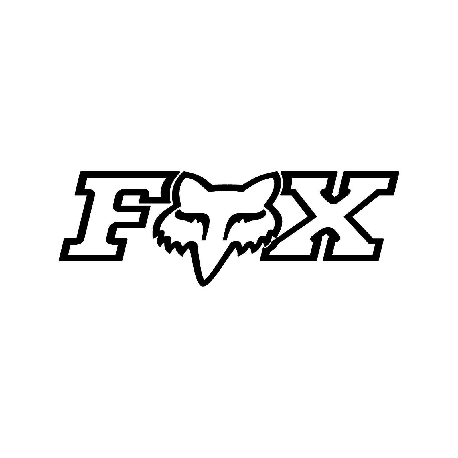 2x Fox Racing Vinyl Decal Sticker Different colors & size for Car/Bikes/Window