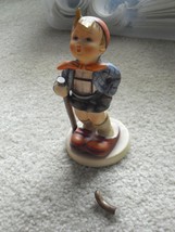 Vintage Signed Goebel Hummel Figurine - Little Hiker Boy TMK6 5 3/4&quot; Tall - £14.56 GBP