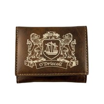 O&#39;Driscoll Irish Coat of Arms Rustic Leather Wallet - £19.94 GBP