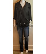 Women's ZENERGY Black Anorak Jacket By CHICO'S - $27.72