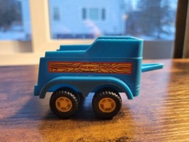 Vintage 1986 Blue Remco Toy Horse Trailer - Plastic - $5.93