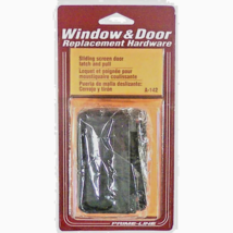 Prime-Line A 142 Door Latch and Pull, 2&#39;&#39; in Pull W, Plastic/Steel, Black - $18.53 MXN
