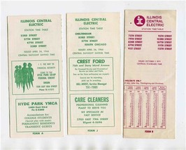 3 Illinois Central Electric Station Time Tables 1966 Form J Form A 1971 ... - $27.72