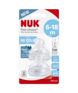 NUK First Choice+ 6-18 Months Flow Control Teat 2 Pack - €68,03 EUR