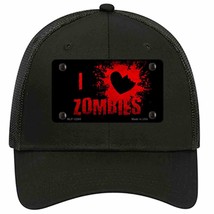 I Love Zombies Novelty Black Mesh License Plate Hat - £22.66 GBP