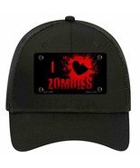 I Love Zombies Novelty Black Mesh License Plate Hat - £23.17 GBP