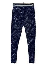 LulaRoe Womens One Size Black Gray &amp; White Geometric Comfy Athleisure Leggings - £10.11 GBP