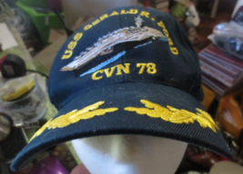 USS Gerald R. Ford CVN 78 The Corps US Navy Gold Leaf style Cap Hat USA ... - £11.15 GBP