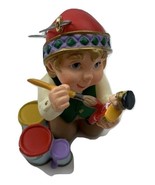 Hallmark ARCTIC ARTIST KOC Member Keepsake Christmas Ornament Elf Painti... - $5.78