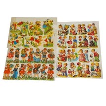 Vintage Die Cuts Children Playing Scrap Paper Kruger West Germany Lot Of 3 - £18.73 GBP