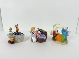 3 Vintage PVC Disney Li’l Classics Cinderella Mice Fairy Godmother Figur... - $728.58 MXN