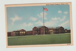 Postcard IA Iowa Clinton Schick General Hospital Linen White Border Unused - $4.95