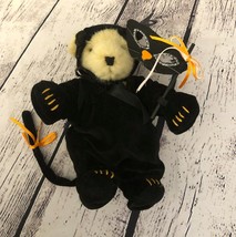 Muffy Vanderbear Halloween Black Kitty Cat Costume &amp; Mask Vintage Teddy Bear - £15.80 GBP