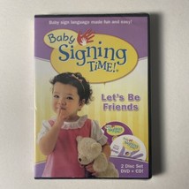 Baby Signing TIME Volume 4: Let&#39;s Be Friends DVD CD 2 Disc Set Sign Language - £6.60 GBP