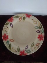 Pier 1 One Imports Laurina Ceramic Cream Floral Serving Dinner Plate 11 ... - £18.29 GBP