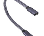 Braided Usb 3.1 Type C To Type C Connector Cable 60W&amp;3A Short Type C 3.1... - $14.99