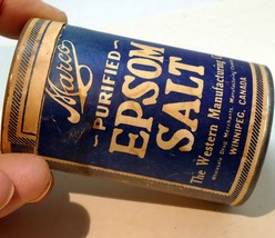 Marco Purified Epsom Salt Western Manufacturing Co. Winnipeg Canada 1910&#39;s - €24,00 EUR