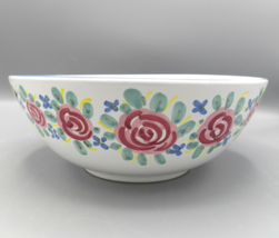 Cottagecore Serving Bowl Sweet Nellie Pink Cottage Rose Deruta Kate Williams - £29.72 GBP