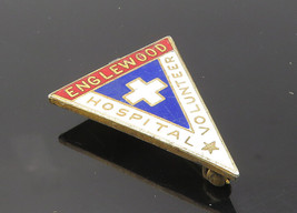 925 Sterling Silver - Vintage Englewood Hospital Volunteer Brooch Pin - ... - $27.77