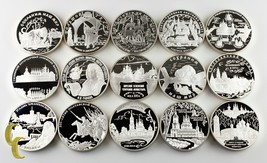 1996 - 2010 Russland 25 Rubel, 148ml Silber Comm. Beweis Münzen Menge Vo... - £6,910.97 GBP