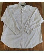 Ralph Lauren Mens Size 17 1/2 - 35 Striped Long Sleeve Button Up Shirt Y... - $336.39 MXN