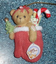 Cherished Teddies 2007 Avon 15th Anniversary Bear Christmas Ornament 4009301 - £12.29 GBP