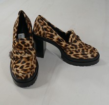 Gianni Bini Leopard Print Faux Calf Hair Platform High Heel Shoes Wms Sz... - £61.14 GBP