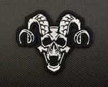 Premium Embroidered Skulltanic Ram Morale Patch Satan Skull 666 Demonic ... - $9.46