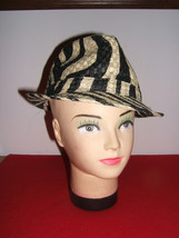 Black, Beige &amp; Tan M/L Item #SW-004H Leopard Print Ladies Fedora Hat (NEW) - $10.84