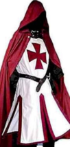 Medieval Templar Knight Crusader Surcoat &amp; Cloak Reenactment SCA Larp co... - £250.53 GBP