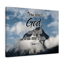  James 4:8 Draw Near to God Bible Verse Canvas Christian Wall Ar - £66.83 GBP+