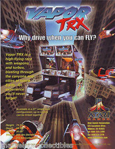 Vapor Trx 1998 Nos Video Arcade Game Flyer Vintage Retro Promo Art - £9.65 GBP