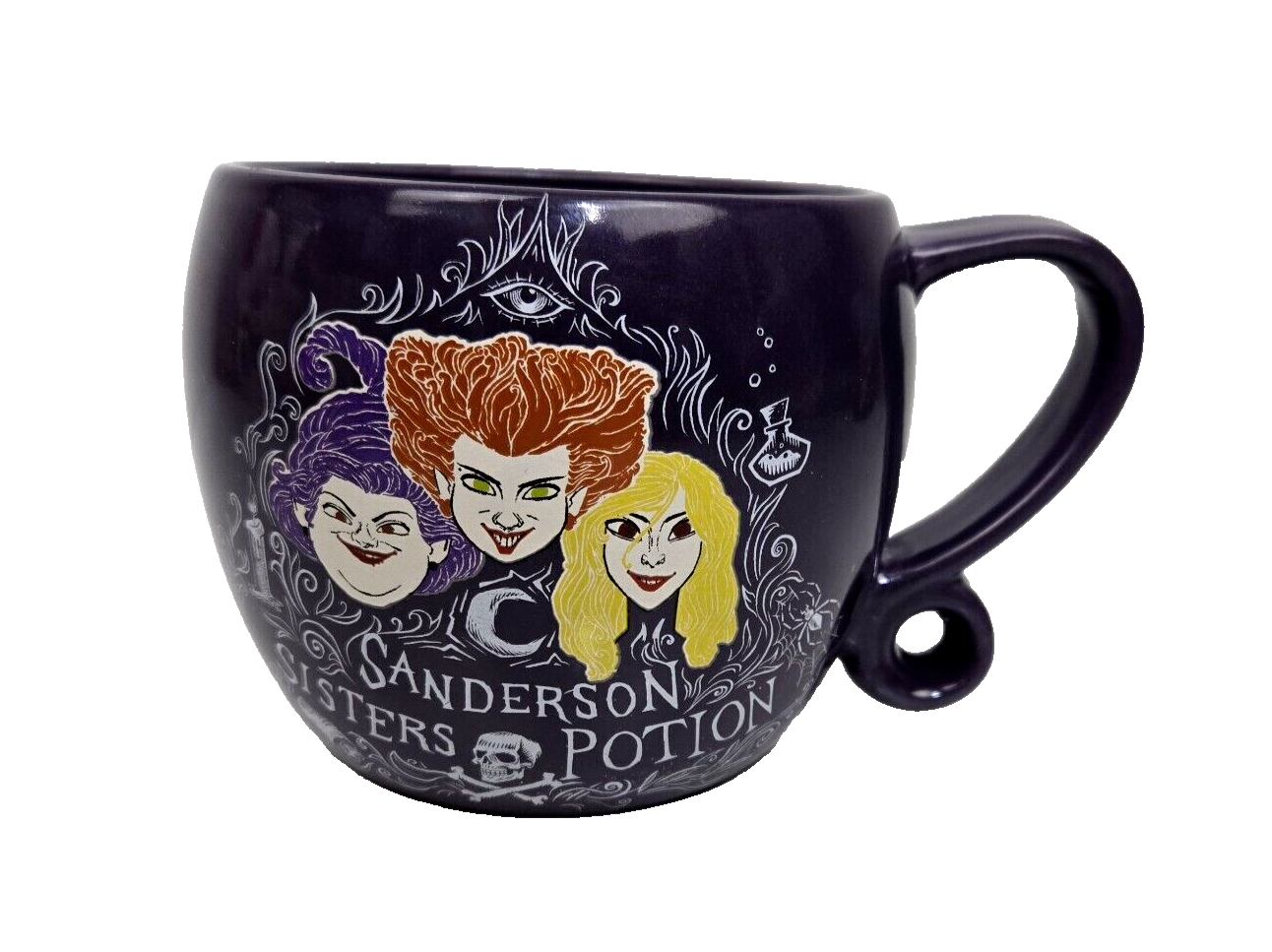 Primary image for Disney Hocus Pocus Sanderson Sisters Potion Mug Large Purple Halloween 16 oz