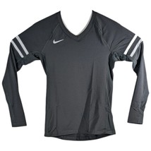 Gray High School VB Practice Top Size Medium Long Sleeve Shirt Nike Cros... - $29.69