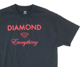 Diamond Supply Co Men&#39;s T-Shirt &quot;Diamond Everything&quot; 2XL Black - £16.59 GBP