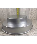 Wilton 2 TIER ROUND CAKE PAN #2105-1400 -1 pan makes 10&quot; double decker c... - €8,58 EUR