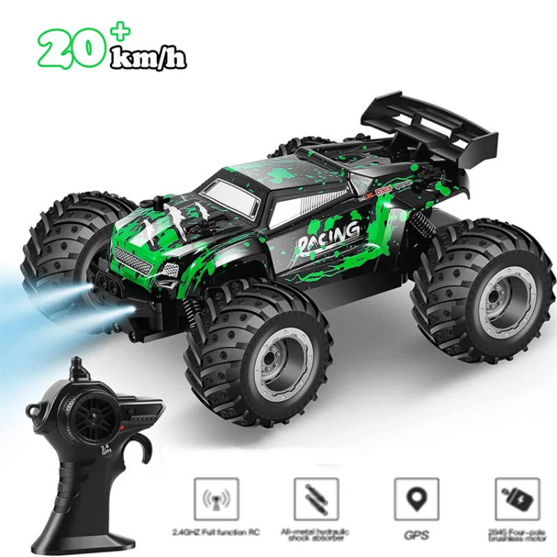 1：18 RC Car Electric High Speed Off-Road Cars Remote Control Cars with LED Light - £29.19 GBP+