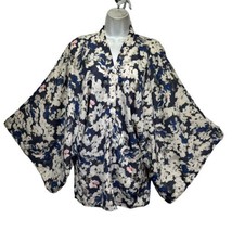 Sim &amp; Sam collarless draped kimono open cardigan Size S/M - £15.48 GBP