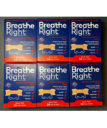 Qty-6 Breathe Right Extra Strength Nasal Strips 26 Tan Strips Each - £41.40 GBP