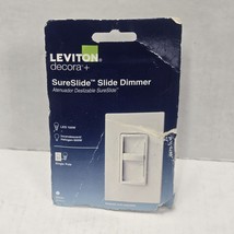 Leviton Decora SureSlide Single-Pole Slide Dimmer 6672-1LW White (OPEN BOX) - $276.07 MXN