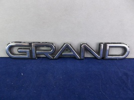 1991-1996 Pontiac &quot;Grand&quot; Am Chrome Trunk Door Emblem OEM - $4.00