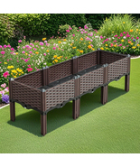 SOGA 120cm Raised Planter Box Vegetable Herb Flower Outdoor Plastic Plan... - $74.90
