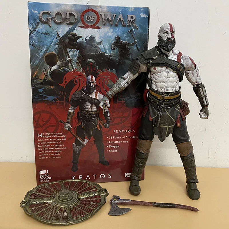 NECA God of War Figure Classic Game PS4 Kratos Action Figures Collectible Model - £34.02 GBP