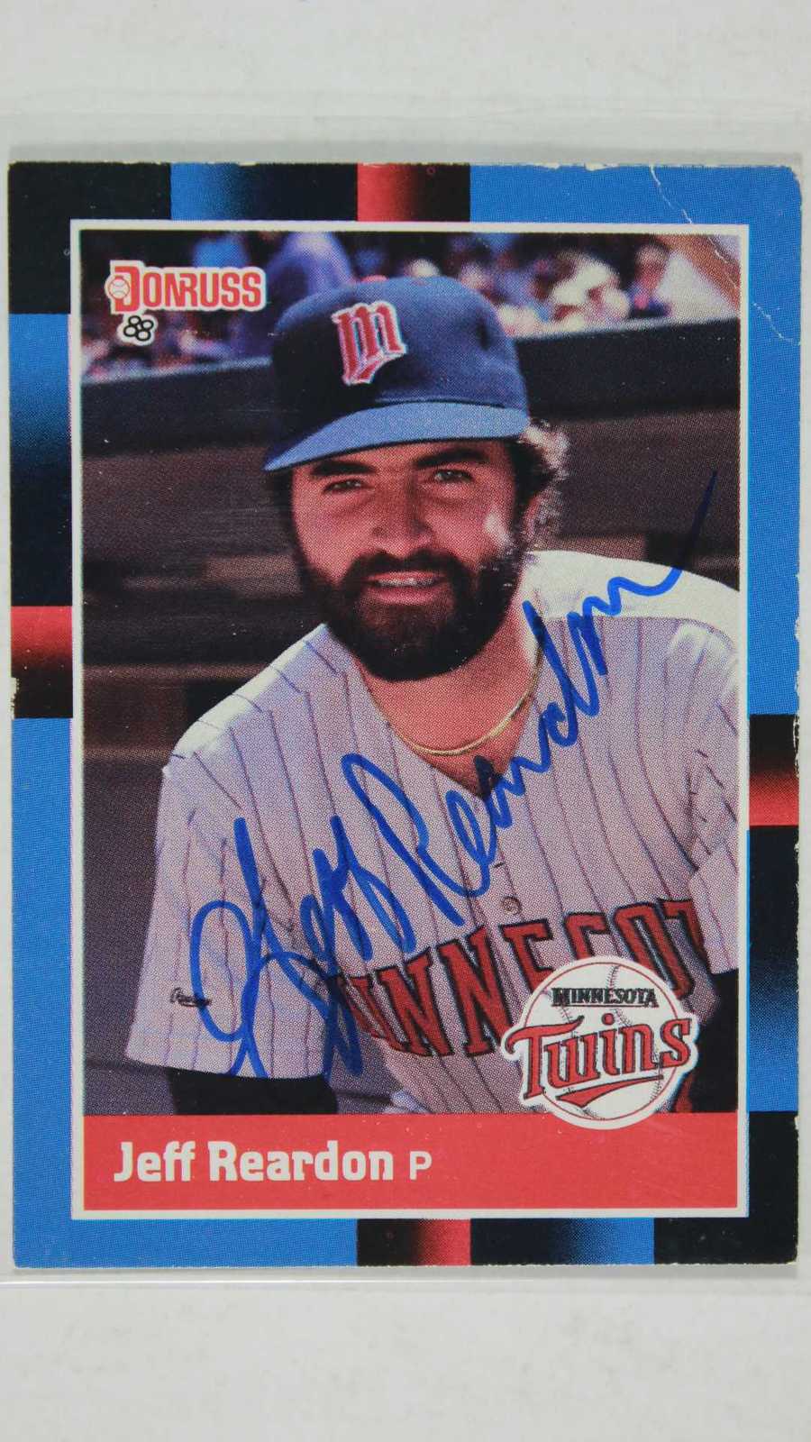 Jeff Reardon Signed Autographed 1988 Donruss Baseball Card - Minnesota T... - $15.00