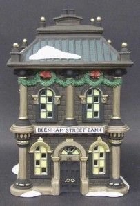 Department 56 "Blenham Street Bank" Retired - £52.71 GBP