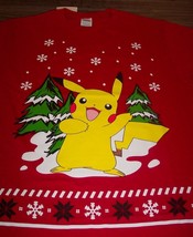 Nintendo Pokemon Pikachu Christmas T-Shirt Small New w/ Tag - £14.80 GBP