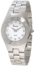 NEW Freelook HA2082-9 Women&#39;s White MOP Dial Swarovski Accented Silver SS Watch - £50.29 GBP