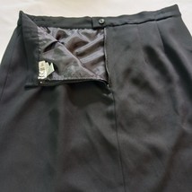 J.R. II Ltd Back Zipper Women's Black Polyester Skirt Size 16W Measured Waist 37 image 8