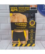 4PK Copper Fit Mens Performance Workgear Boxer Briefs XL 40-42 Copper In... - $33.21 CAD