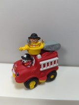 Hallmark Fisher Price toy fire truck engine Christmas ornament red yello... - £8.13 GBP